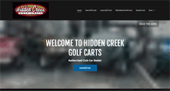 Desktop Screenshot of hiddencreekgolfcarts.com