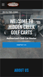 Mobile Screenshot of hiddencreekgolfcarts.com